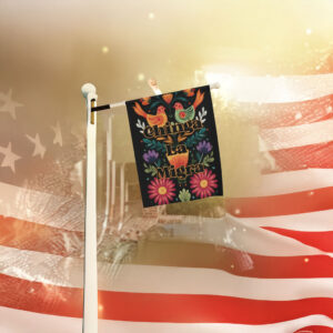 Chinga La Migra Flag – Anti ICE Protest Flag – Immigration Rights Activist Garden Flag – Political Statement Outdoor Banner – Floral Protest Flag