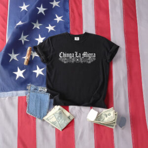 Chinga La Migra Floral T-Shirt – Anti ICE Protest Shirt – Immigration Rights Activist Tee – Feminist Floral Protest Shirt – Social Justice Statement Apparel