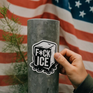 F*CK ICE Sticker – Anti ICE Protest Vinyl Sticker – Immigration Rights Activist Decal