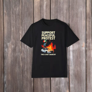 Support Peaceful Protest Shirt – Anti ICE Protest Tee – This Is Not Anarchy T-Shirt – Pro Immigrant Rights Activist Graphic Tee