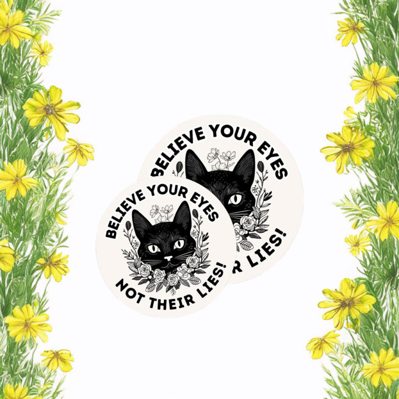 ABOLISH ICE Believe your Eyes Not their Lies Button