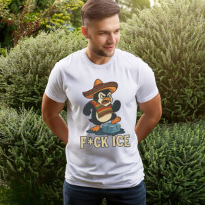 Abolish ICE Angry Penguin Tee