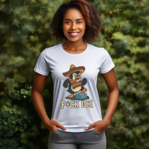 Abolish ICE Angry Penguin Tee