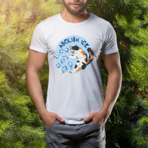 Abolish ICE Cat Graphic Tee