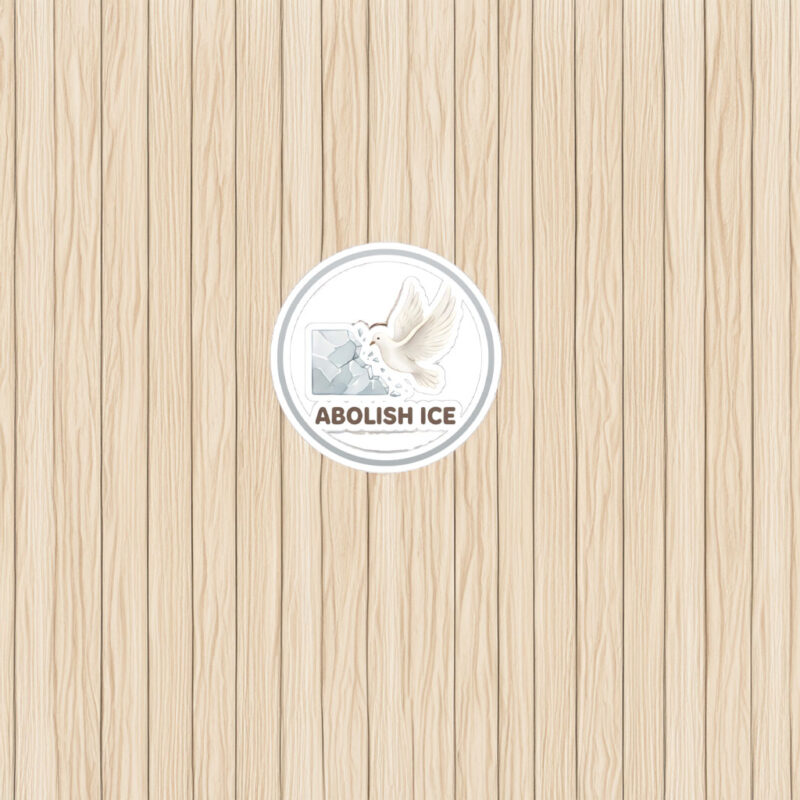 Abolish ICE Dove Breaking ICE Sticker