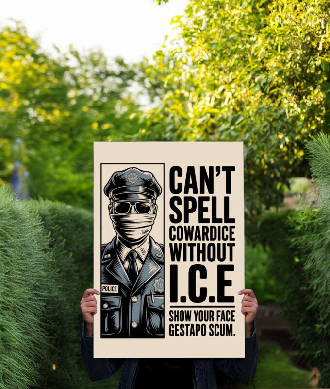 Abolish ICE Immigration Human Rights Protest Sign