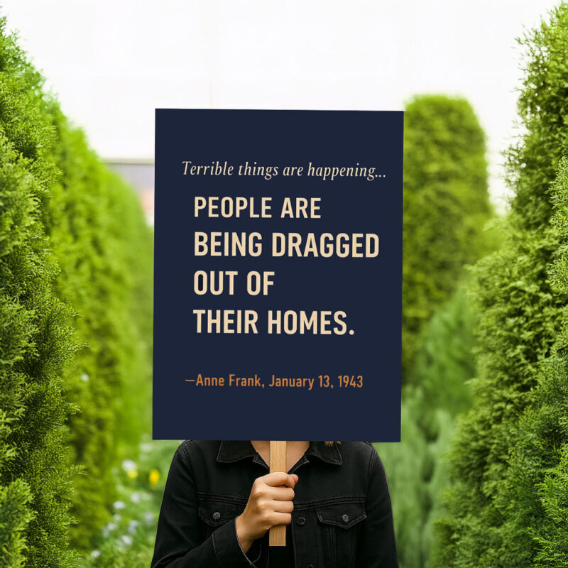 Abolish ICE Immigration Human Rights Yard Sign