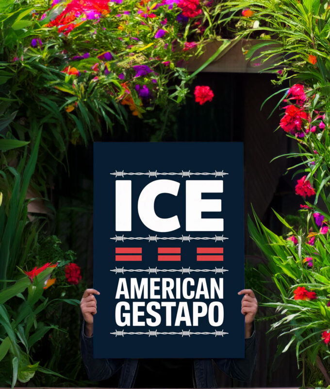 Abolish ICE Immigration Human Rights Yard Sign
