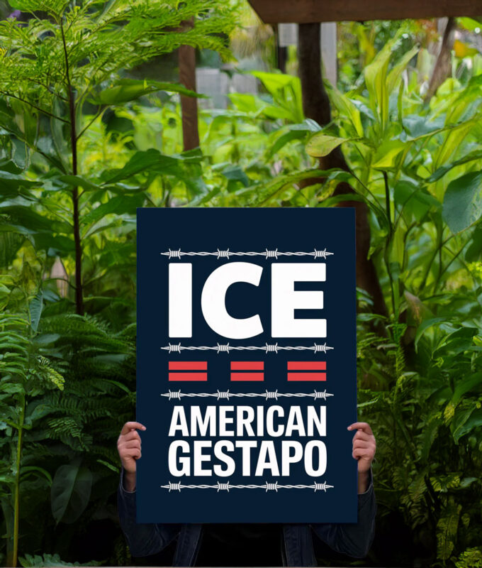 Abolish ICE Immigration Human Rights Yard Sign