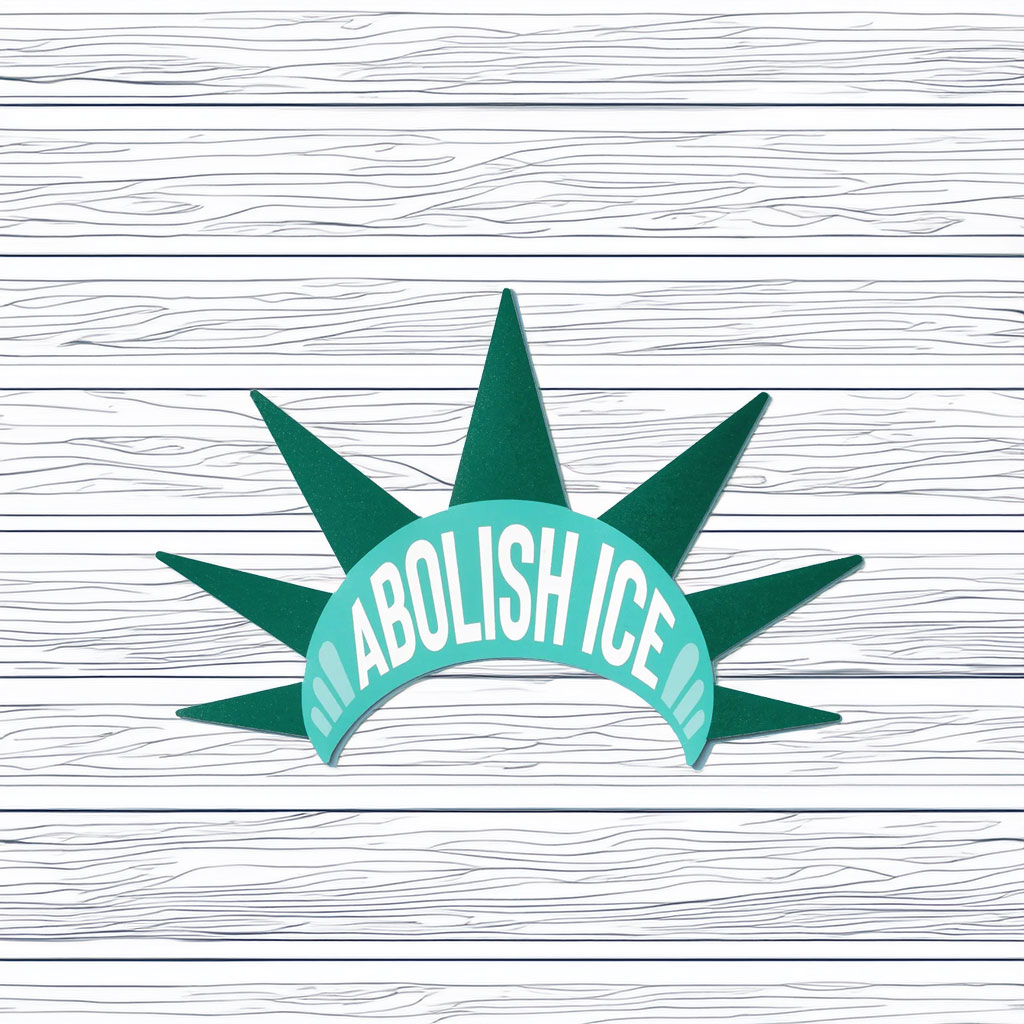 Abolish ICE Liberty Bumper Sticker or Car Magnet