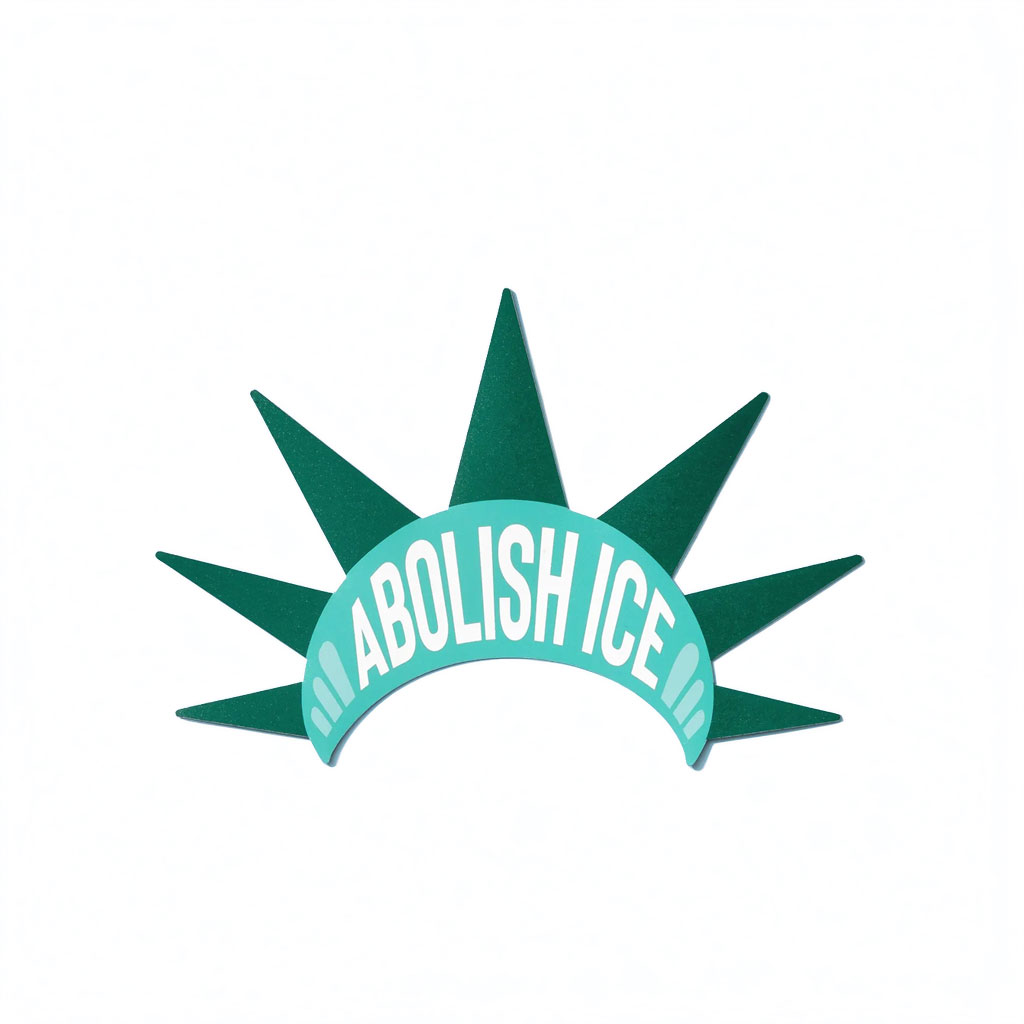 Abolish ICE Liberty Bumper Sticker or Car Magnet