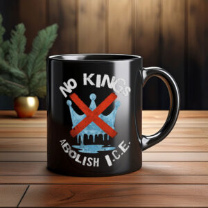 Abolish ICE “No Kings, Shame ICE” Mug