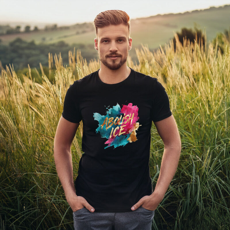 Abolish ICE Paint Splash Tee