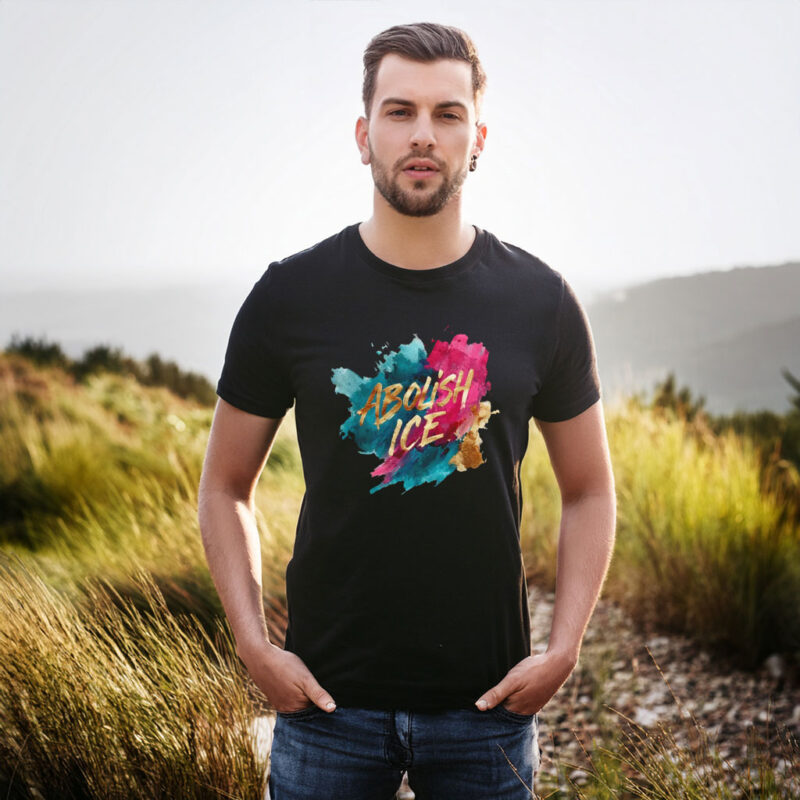 Abolish ICE Paint Splash Tee