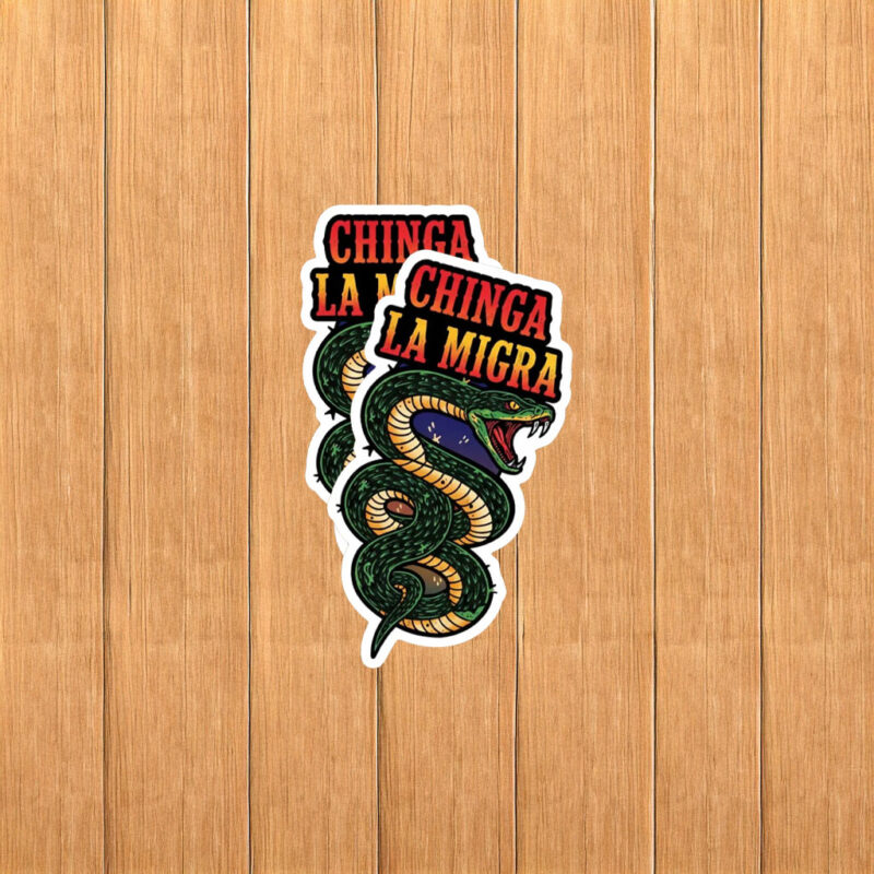 Anti-ICE Chinga La Migra Protest Sticker