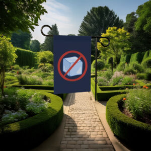 Anti ICE Garden Flag