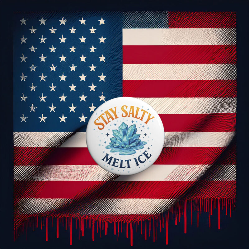 Anti-ICE Political Protest Pins