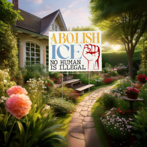 Anti ICE Protest Yard Sign
