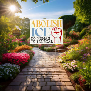 Anti ICE Protest Yard Sign