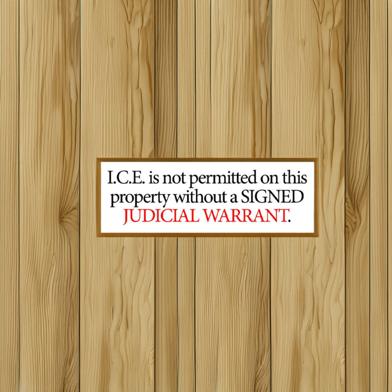 Anti ICE Sticker 2026