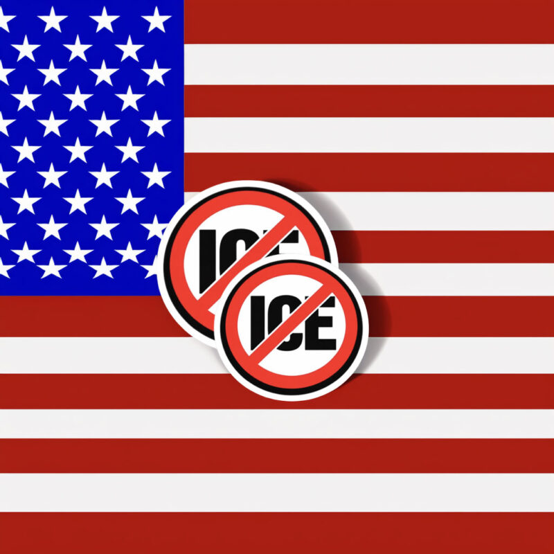 Anti-Immigration Enforcement Sticker