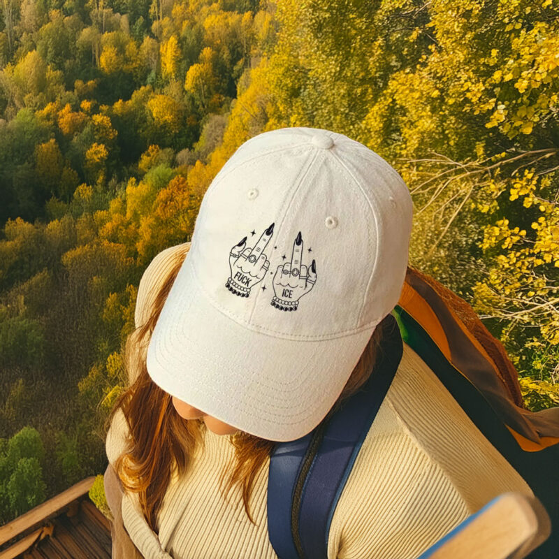 Anti-Trump Abolish ICE Embroidered Protest Cap