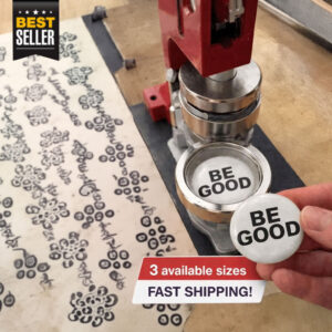 BE GOOD Pin Button Inspired by the Golden Globes statement