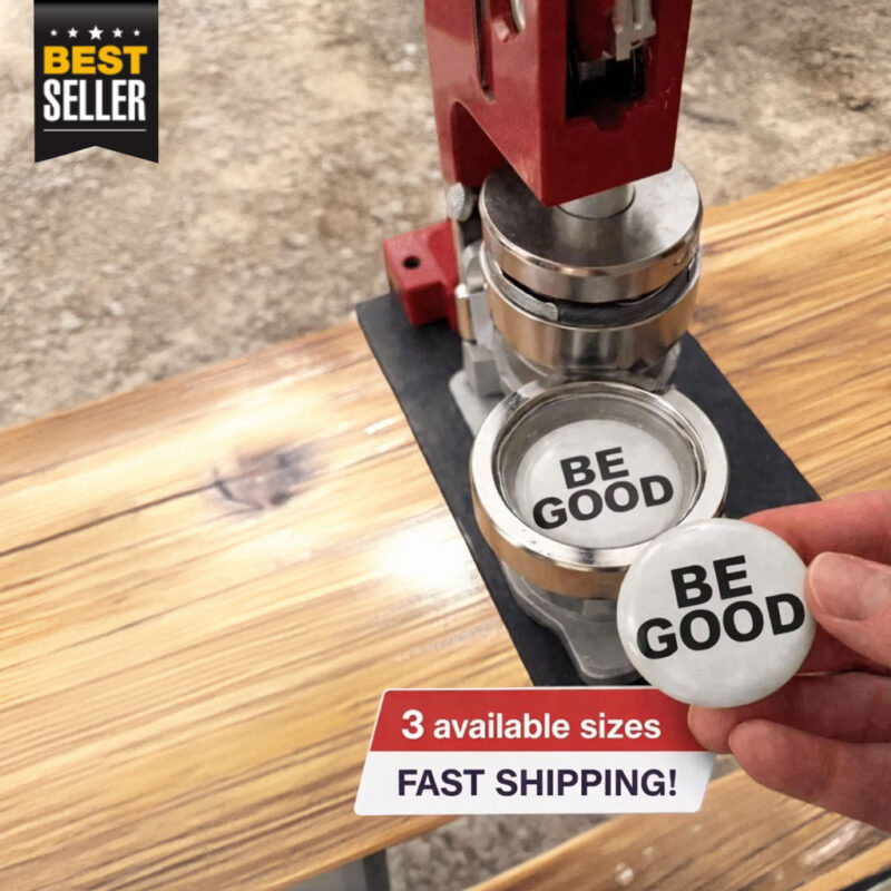 BE GOOD Pin Button Inspired by the Golden Globes statement