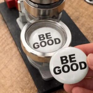 BE GOOD Round Vinyl Sticker