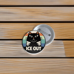 Black Cat Anti ICE Pin
