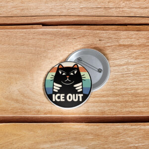 Black Cat Anti ICE Pin