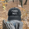 Embroidered Fck ICE Old English Hat