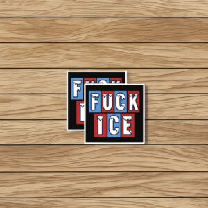 Fuck ICE Block Letters Sticker