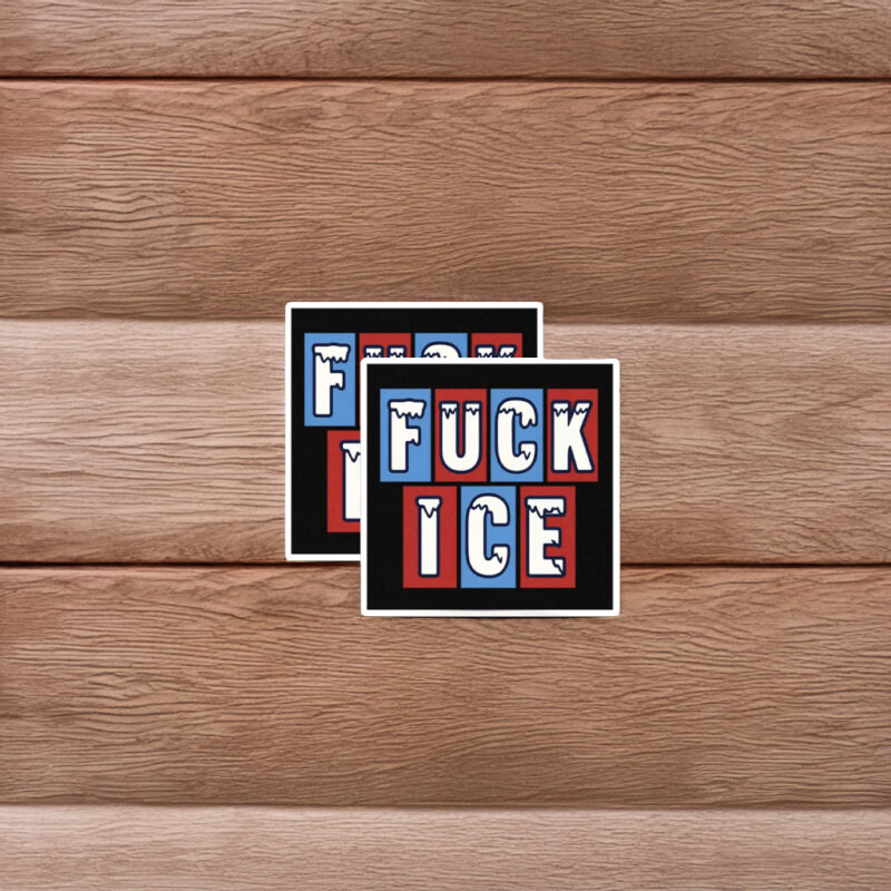 Fuck ICE Block Letters Sticker