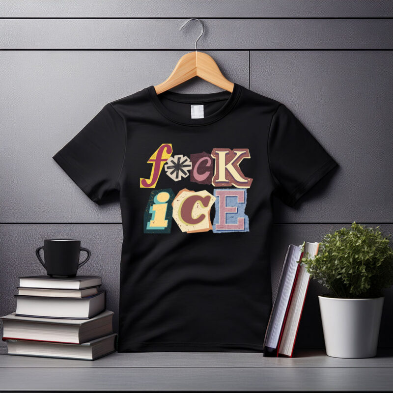 Fuck ICE Magazine Letters Unisex Comfort Colors Tee