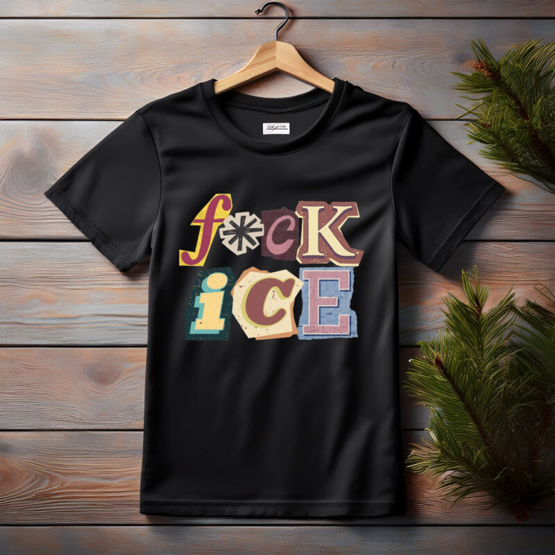 Fuck ICE Magazine Letters Unisex Comfort Colors Tee