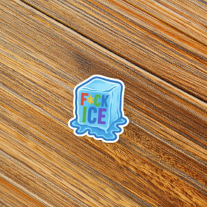 Fuck ICE Melting Cube Sticker