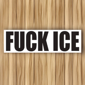 Fuck ICE Waterproof Bumper Sticker