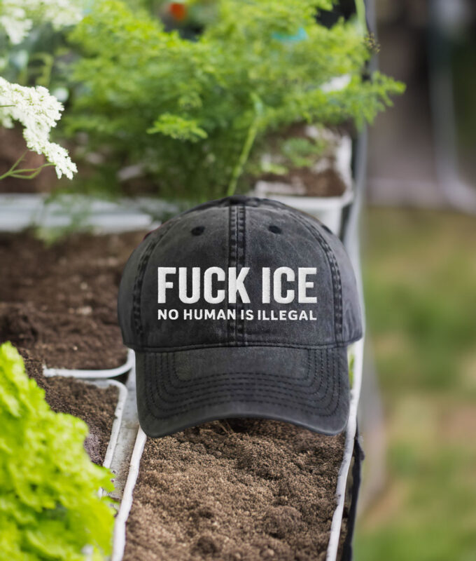 Fuck Ice No Human Is Illegal Hat