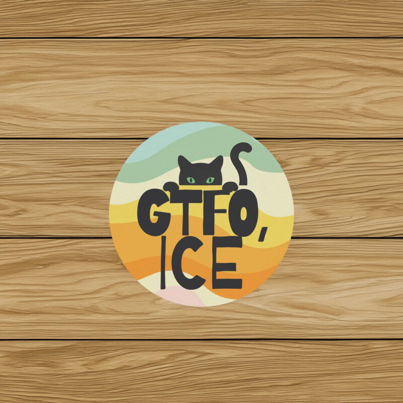 GTFO ICE Car Magnet Sticker