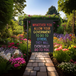 Human Rights Garden Flag