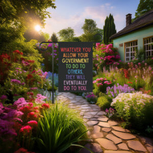 Human Rights Garden Flag