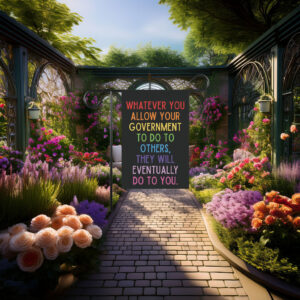 Human Rights Garden Flag