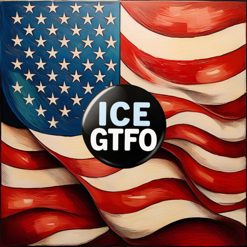 ICE GTFO Pin Button