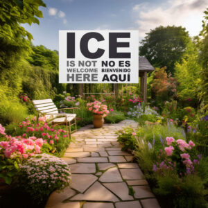 ICE Is NOT Welcome Here Yard Sign