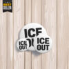 ICE OUT Protest Pin Button