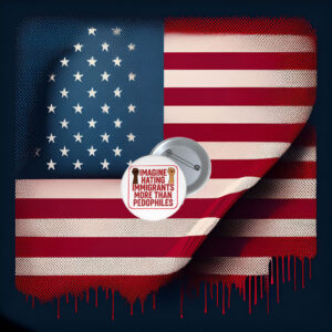 Imagine Hating Immigrants More Than Pin Buttons