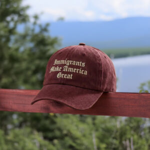 Immigrants Make America Great Embroidered Baseball Cap