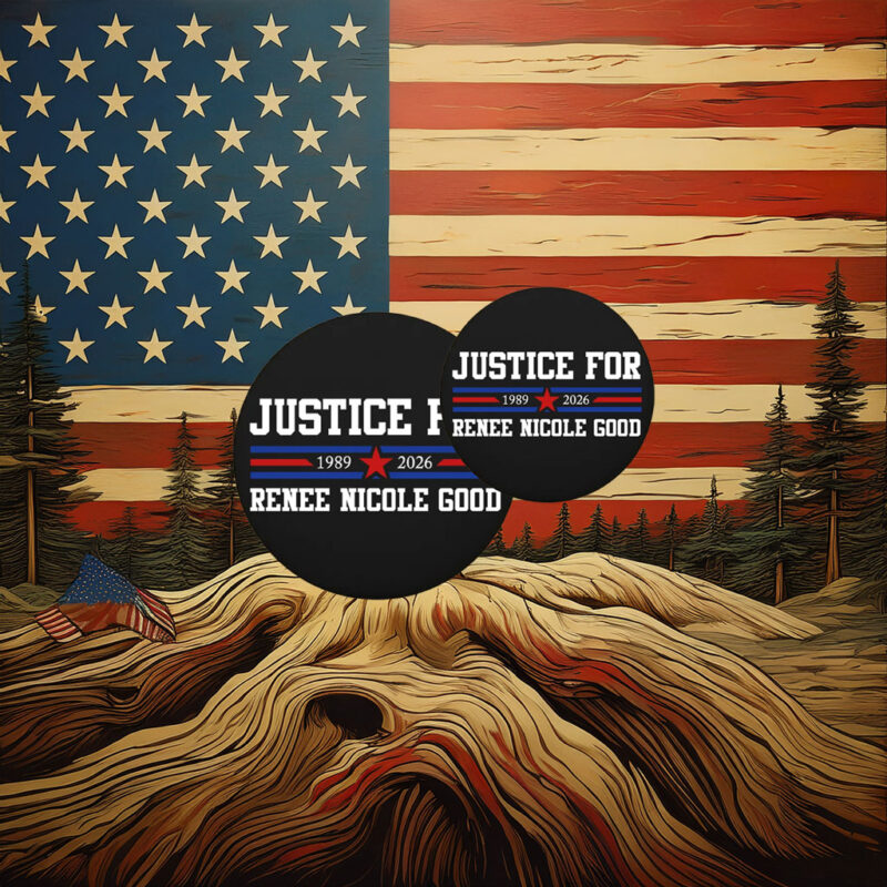 Just For Renee Nicole Good Anti-ICE Pin Button