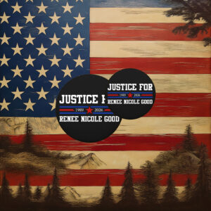 Just For Renee Nicole Good Anti-ICE Pin Button